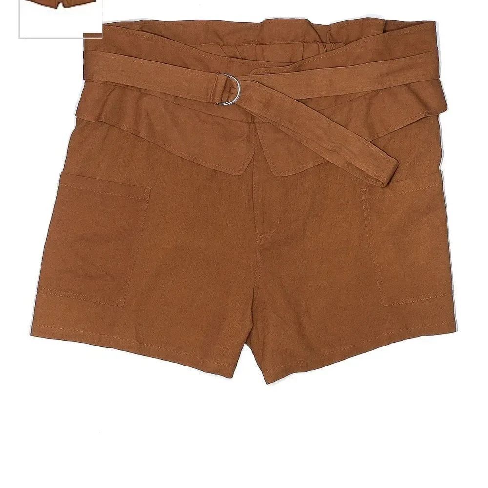 Eloquii Fold-over Shorts Missing Belt